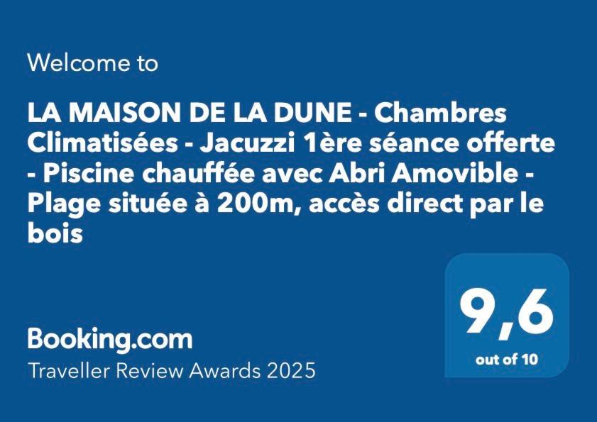 LA MAISON DE LA DUNE - Jacuzzi 1ère séance offerte - Piscine chauffée avec Abri Amovible - Plage située à 200m, accès direct par le bois - Borne VE La Couarde-sur-Mer Exterior foto